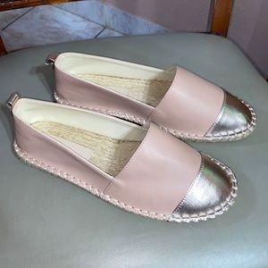 Pink/Gold Espadrilles